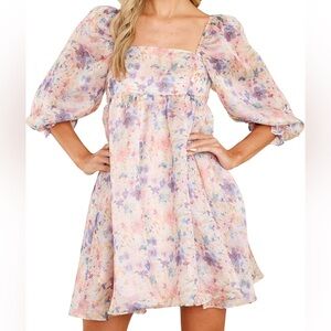 Red Dress Boutique Light Pink Multi Floral Print Mini Dress